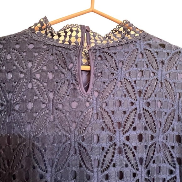 NWOT Navy Suzanne Betro Long Sleve Top - Picture 8 of 12